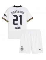 Borussia Dortmund Donyell Malen #21 Tredjedraktsett Barn 2024-25 Korte ermer (+ bukser)